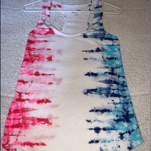 Red, white & blue tank top